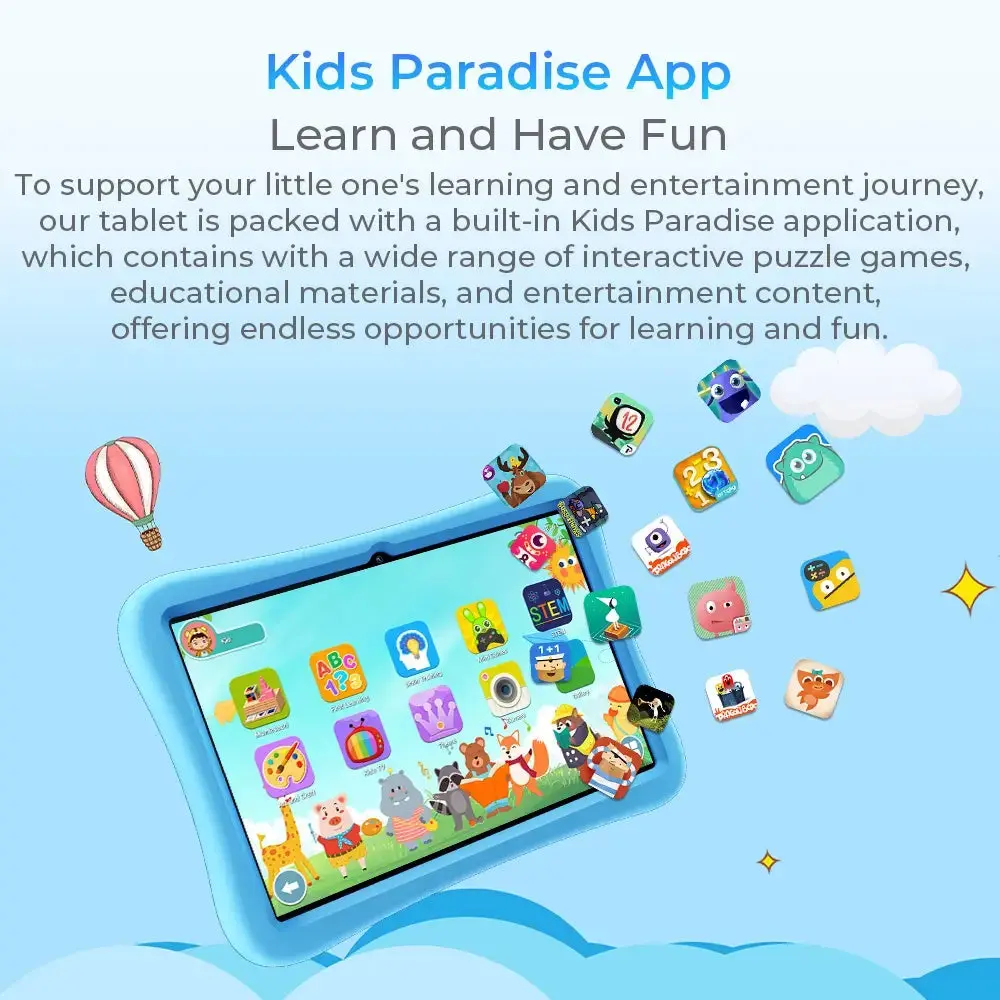 Oukitel OT6 KidsSmartTablet 10-inch TÜV SÜD Certified 8000mAh Android 13(16GB+64GB) - Image 5