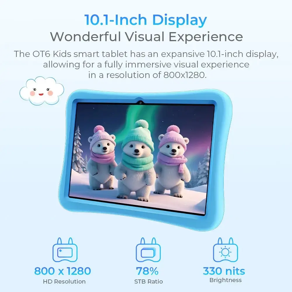 Oukitel OT6 KidsSmartTablet 10-inch TÜV SÜD Certified 8000mAh Android 13(16GB+64GB) - Image 8