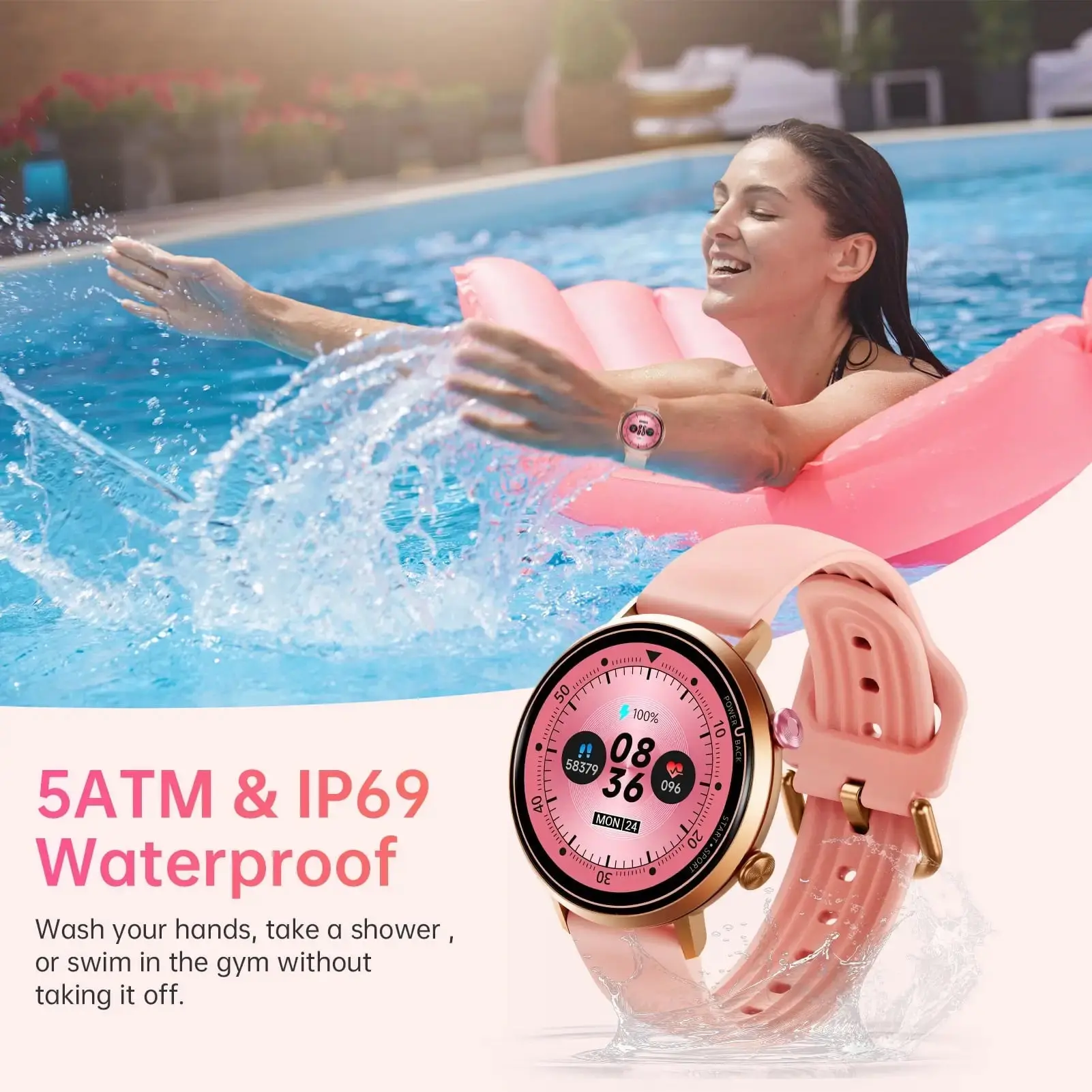 OUKITEL BT60 230mAh Battery Capacity 5ATM Waterproof Rugged Outdoor Watch - Image 3