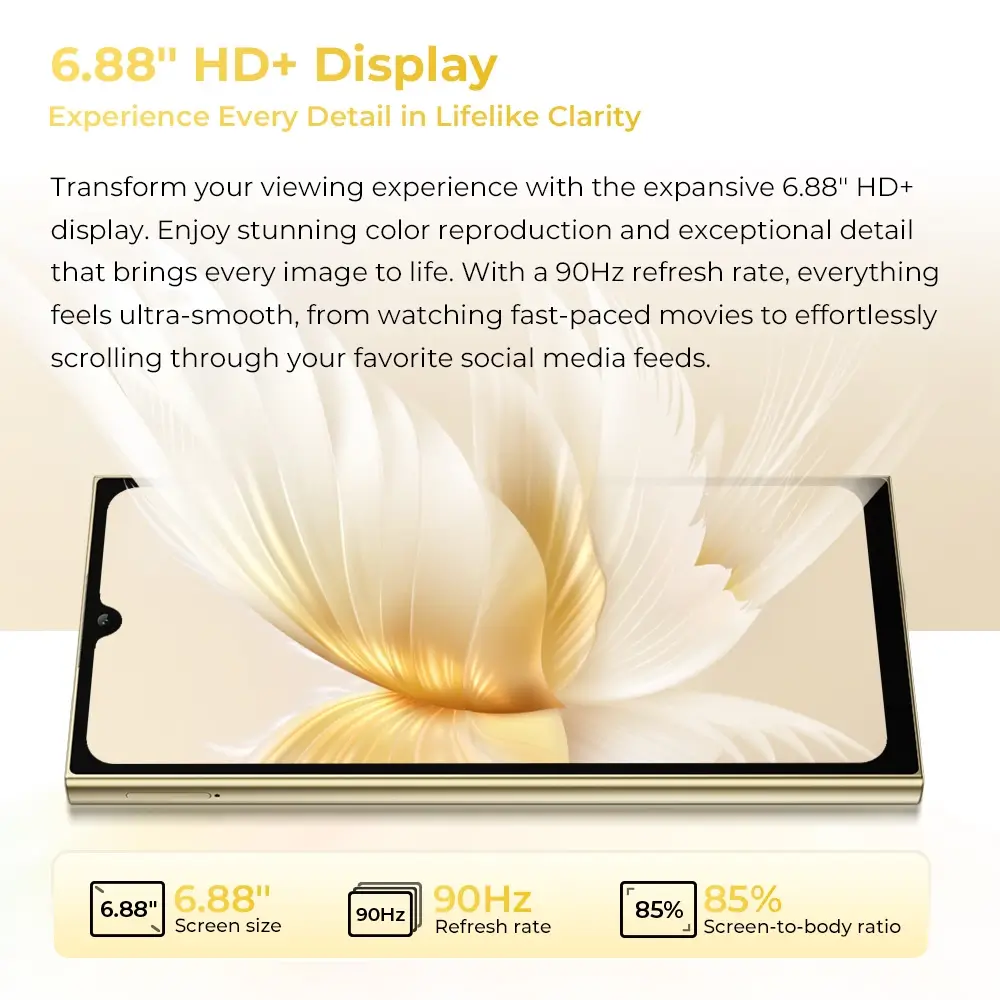 Oukitel C61 Pro 6.88-inch 5150mAh Battery 9.5mm Ultra-thin Body SmartPhone(8GB+256GB) - Image 10