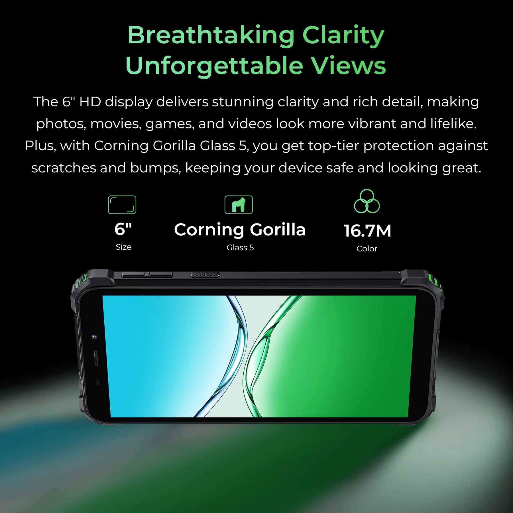 Oukitel G5 4G Rugged Phone 6 HD+ Display6300mAh Big Battery 13MP Camera Android 14(4GB+64GB NFC) - Image 10