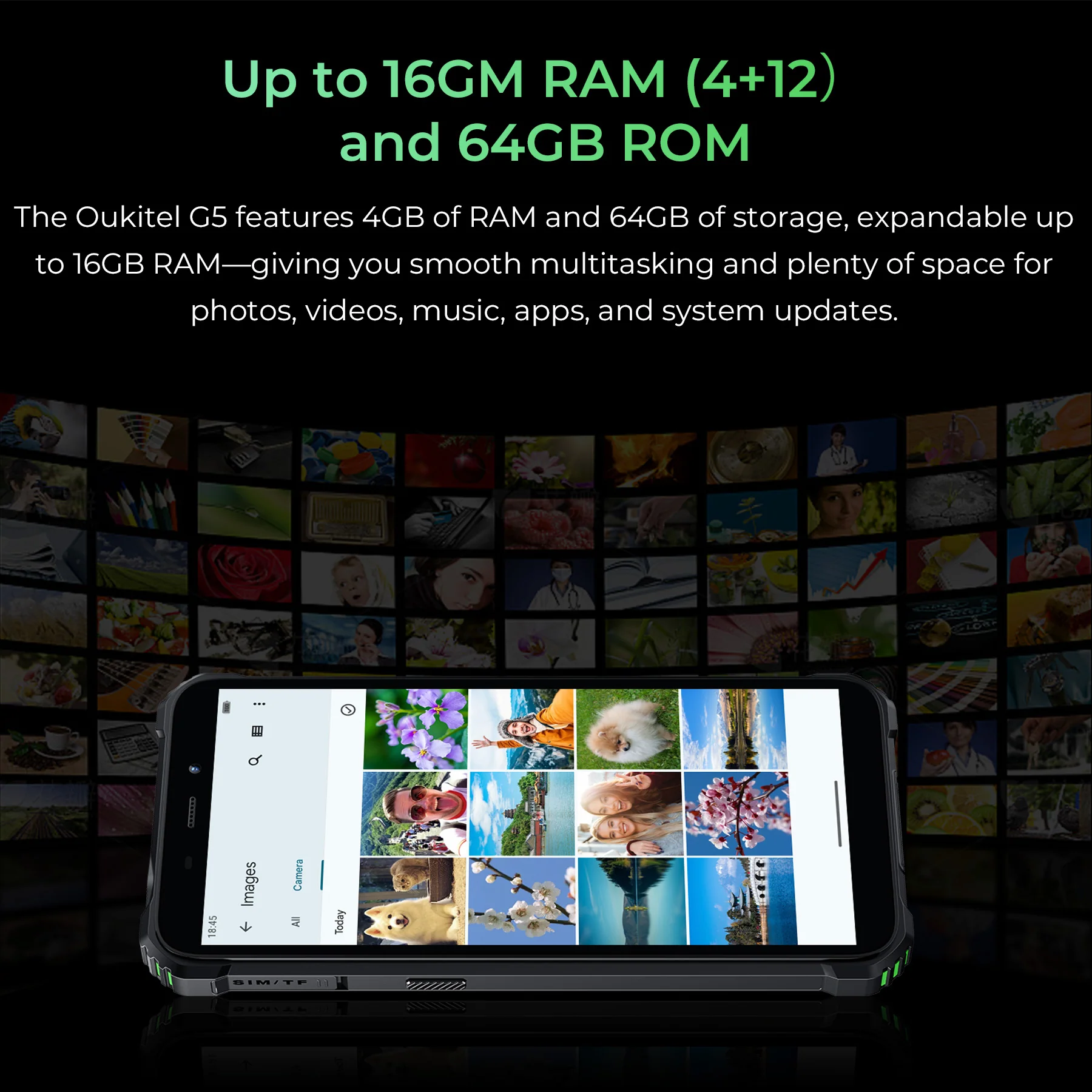 Oukitel G5 4G Rugged Phone 6 HD+ Display6300mAh Big Battery 13MP Camera Android 14(4GB+64GB NFC) - Image 8