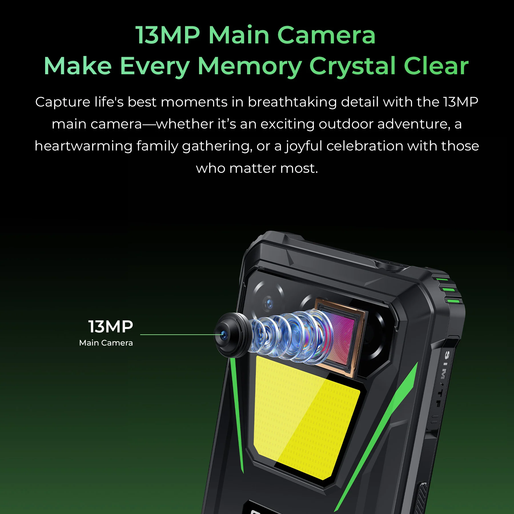 Oukitel G5 4G Rugged Phone 6 HD+ Display6300mAh Big Battery 13MP Camera Android 14(4GB+64GB NFC) - Image 9