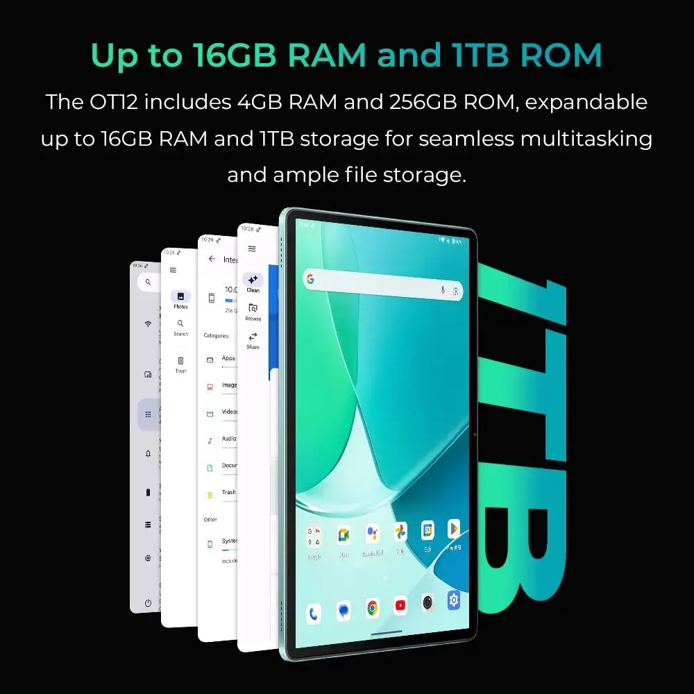 Oukitel OT12 SmartTablet 11-inch HD Display TÜV SÜD Certified 8000mAh Battery Android 14(16GB+256GB) - Image 7