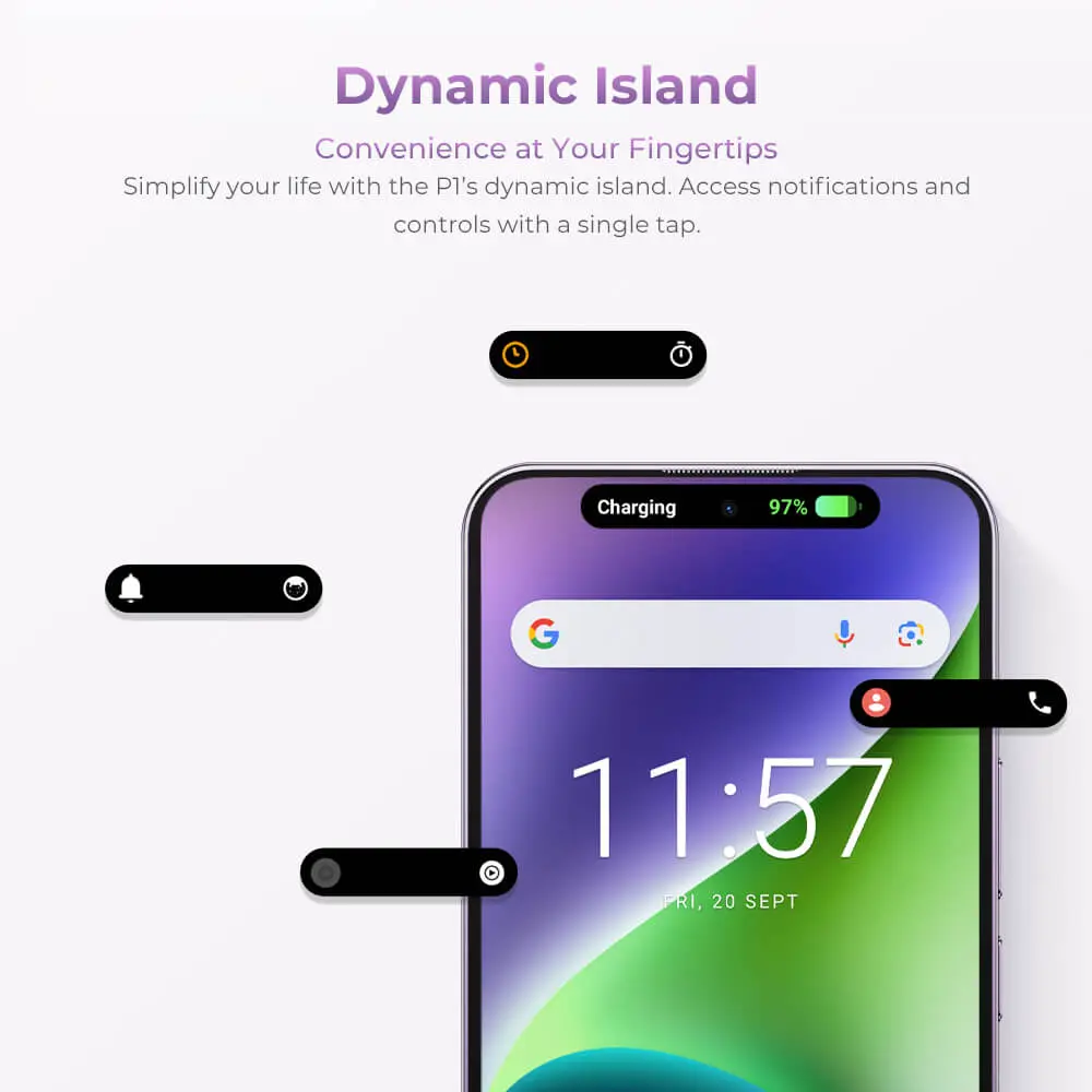 Oukitel P1 6.7-inch 5150mAh Battery 8.2mm Ultra-thin Body SmartPhone(8GB+256GB) - Image 11