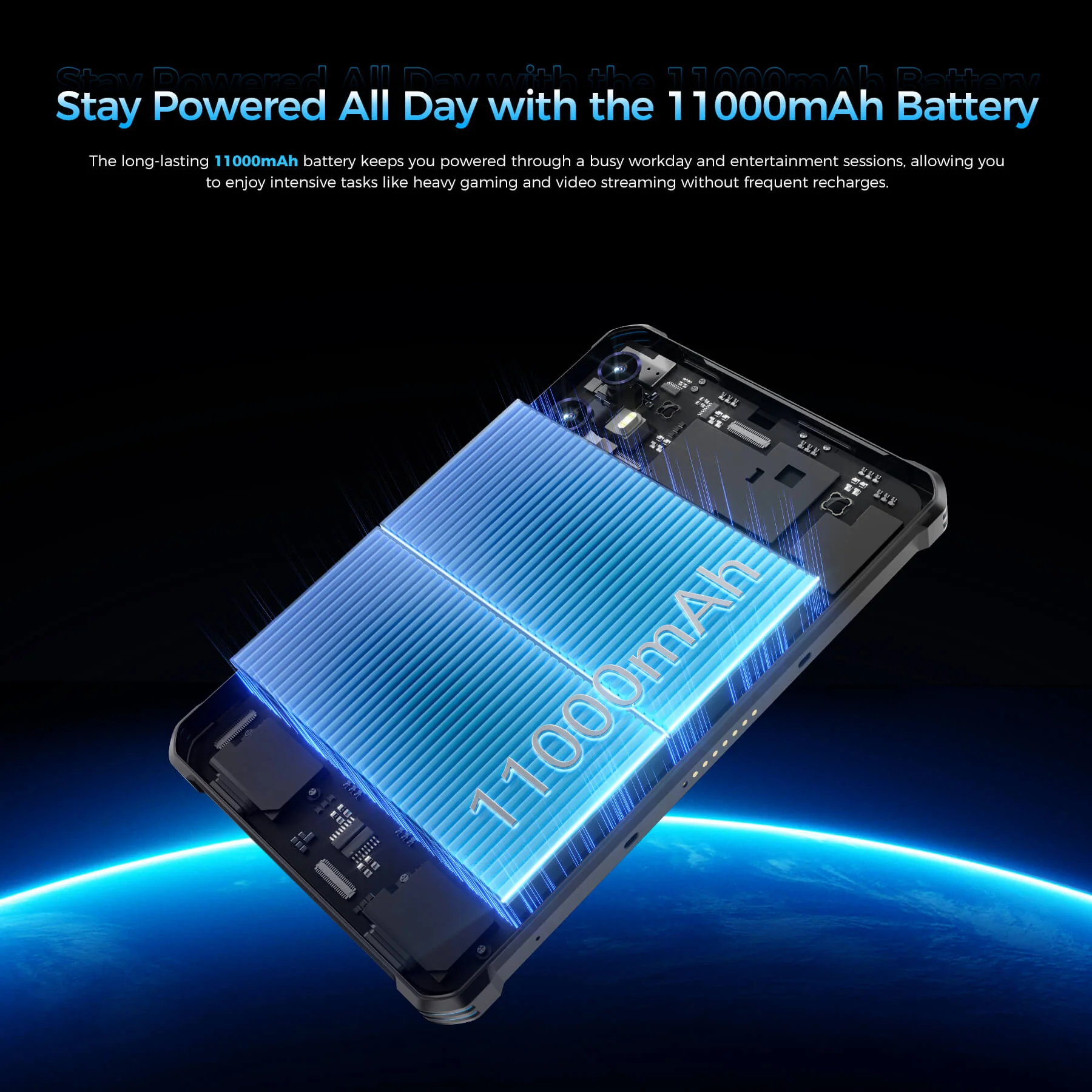Oukitel RT3 Plus 4G RuggedTablet 8-inch 11000mAh Big Battery 16MP Camera Android 15 (6GB+128GB NFC) - Image 4