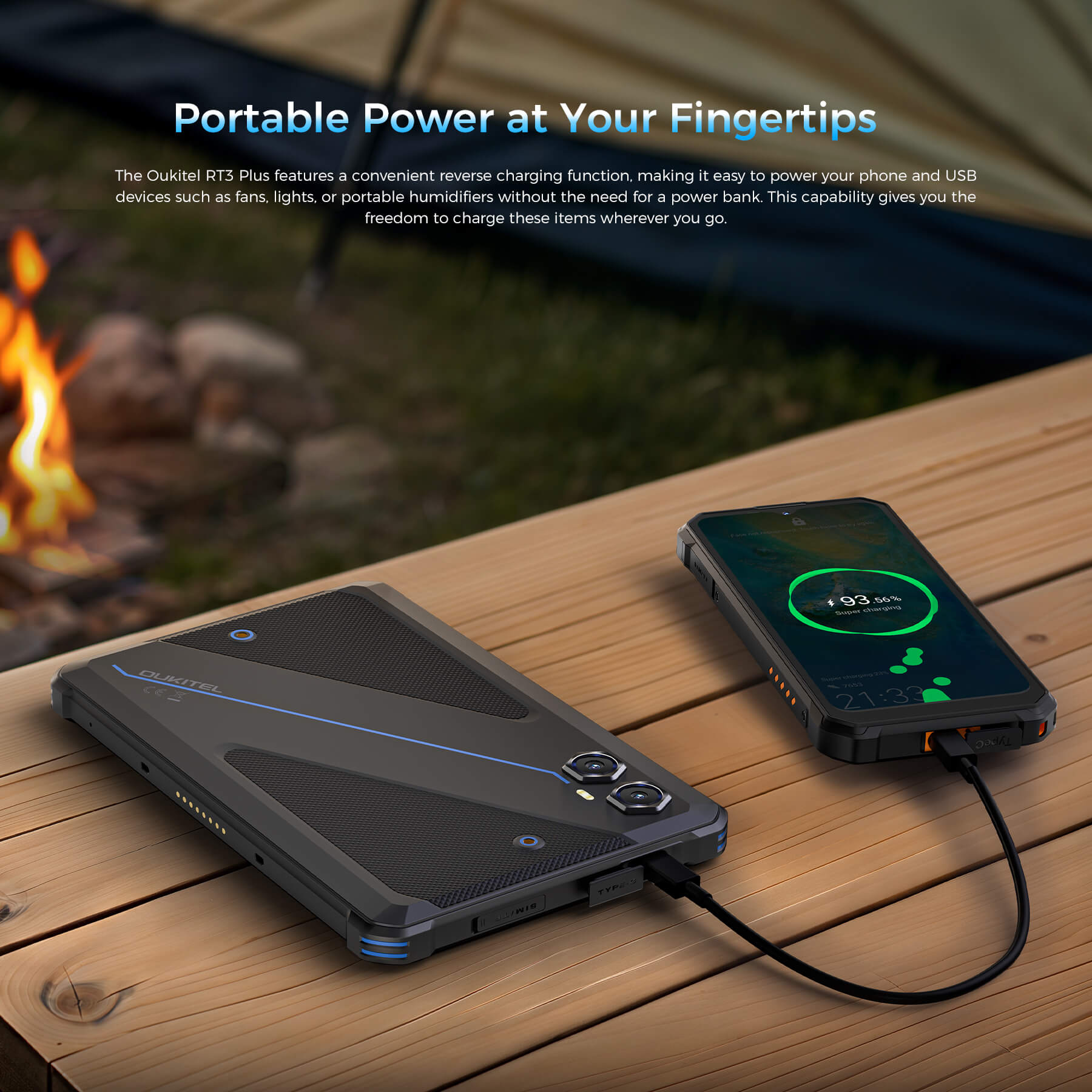 Oukitel RT3 Plus 4G RuggedTablet 8-inch 11000mAh Big Battery 16MP Camera Android 15 (6GB+128GB NFC) - Image 8
