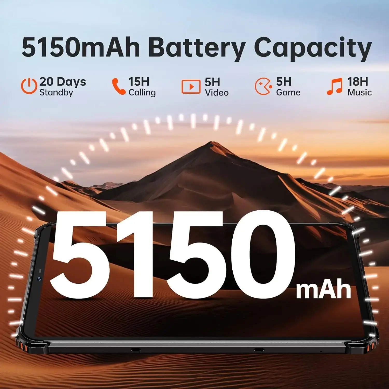 Oukitel RT3 4G RuggedTablet 8-inch 5150mAh Big Battery 16MP Camera Android 12(4GB+64GB) - Image 4