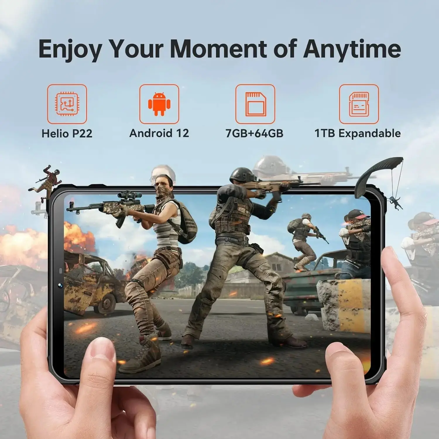 Oukitel RT3 4G RuggedTablet 8-inch 5150mAh Big Battery 16MP Camera Android 12(4GB+64GB) - Image 6