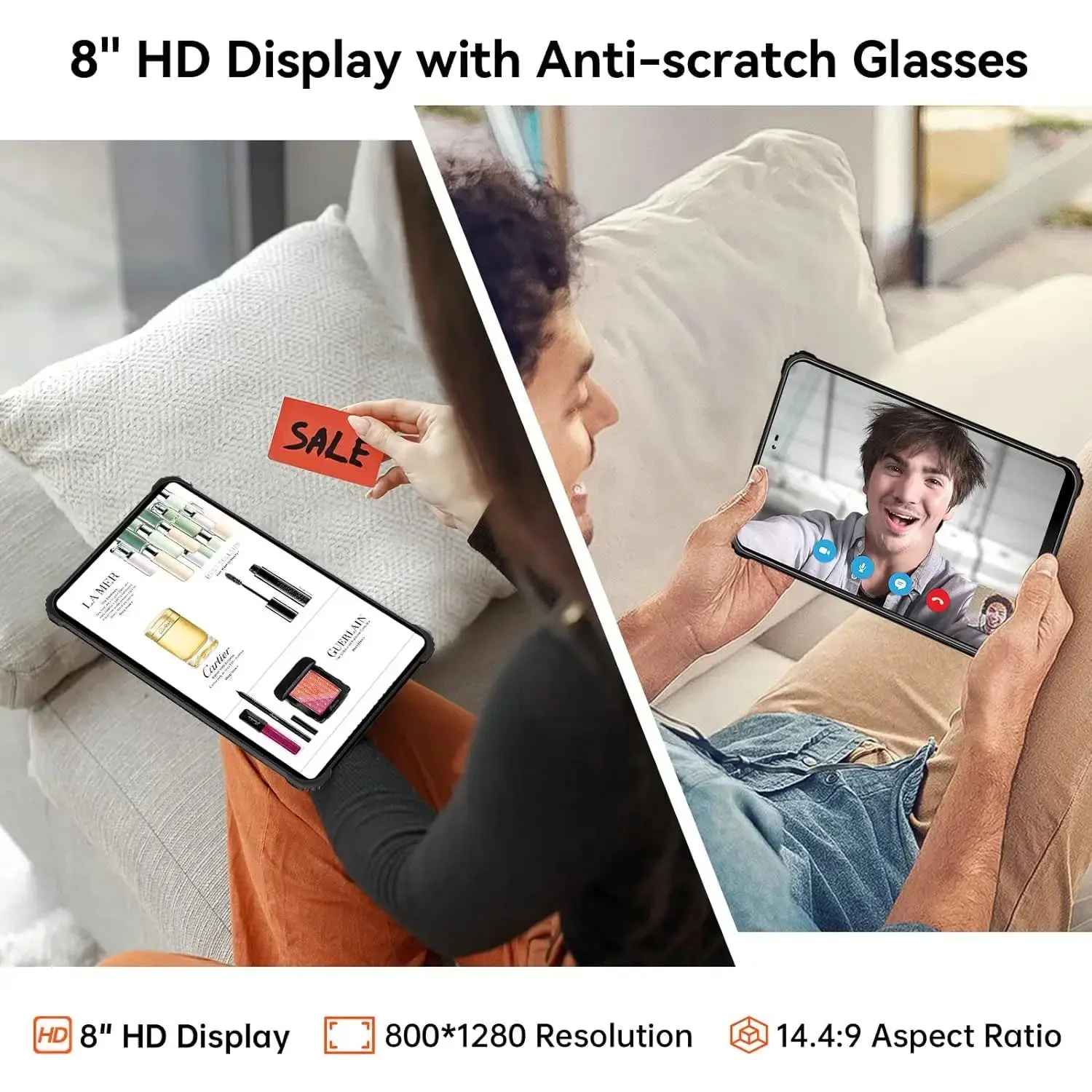Oukitel RT3 4G RuggedTablet 8-inch 5150mAh Big Battery 16MP Camera Android 12(4GB+64GB) - Image 8