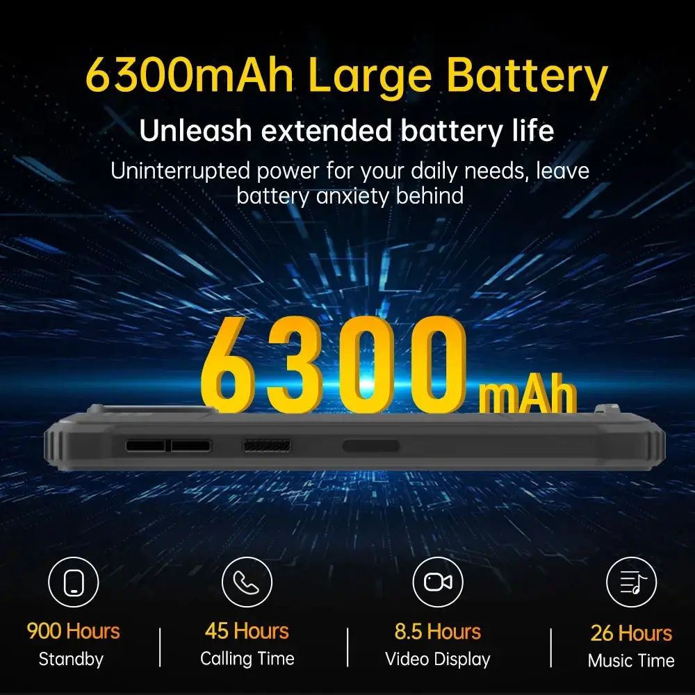 OUKITEL WP32 Android 13 Outdoor Mobile Phone 12GB + 128GB (1TB Expandable) Rugged Smartphone - Image 5