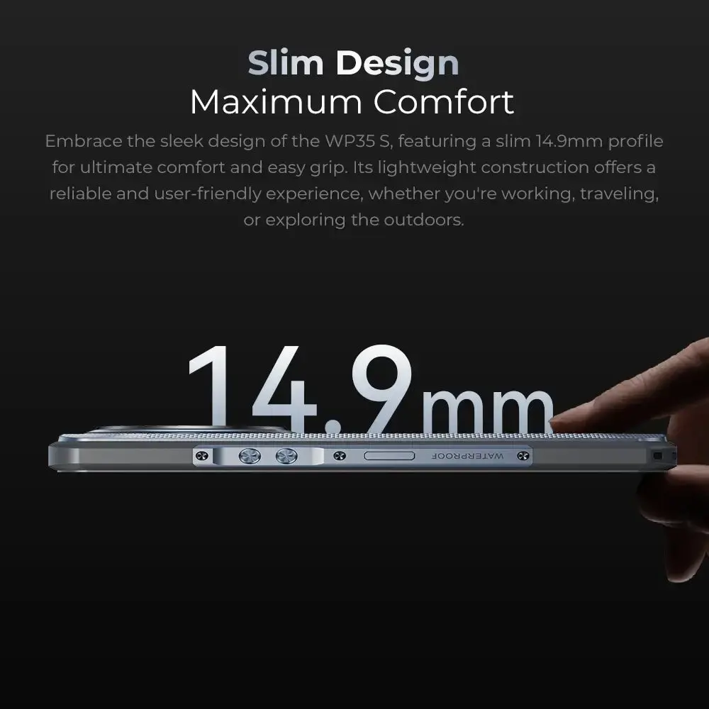 Oukitel WP35S 4G Rugged Phone 6.56'' HD+ Display 11000mAh Big Battery 48MP Camera Android 14(24GB+256GB NFC) - Image 6