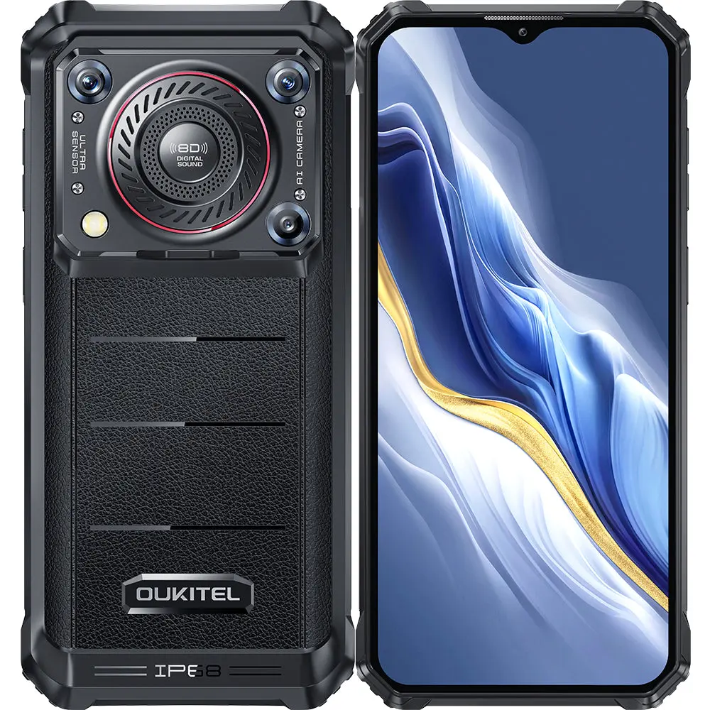 Oukitel WP36pro 4G Rugged Phone 6.52-inch 8D Sound 10600mAh Big Battery 13MP Camera Android 14(24GB+256GB NFC)