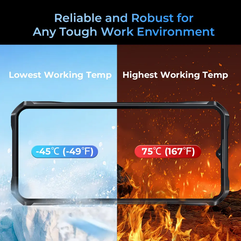 Oukitel WP36pro 4G Rugged Phone 6.52-inch 8D Sound 10600mAh Big Battery 13MP Camera Android 14(24GB+256GB NFC) - Image 8