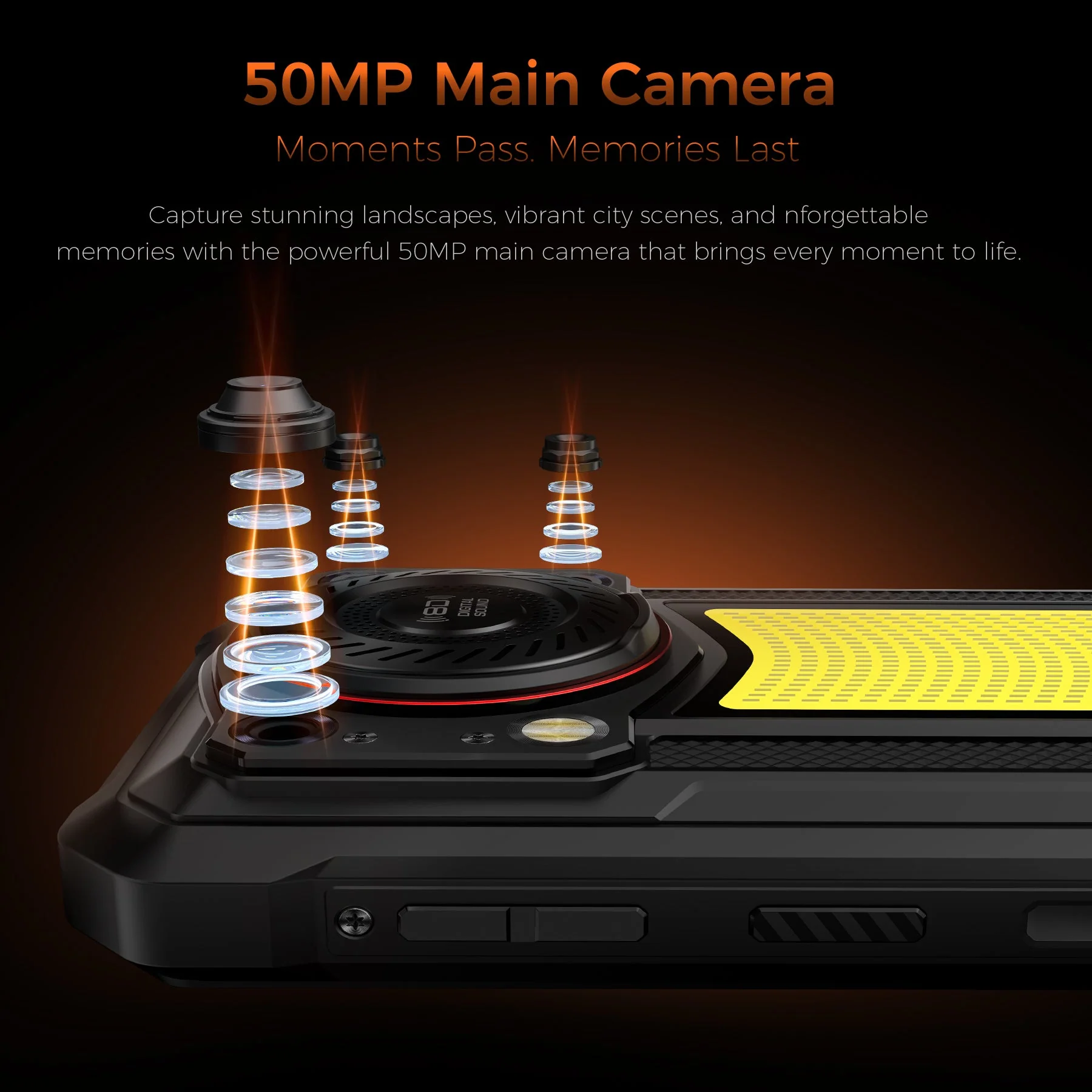 Oukitel WP53 Pro 4G Rugged Phone 6.52'' FHD+ Display 11000mAh Big Battery 50MP Camera Android 15(8GB+512GB NFC) - Image 9