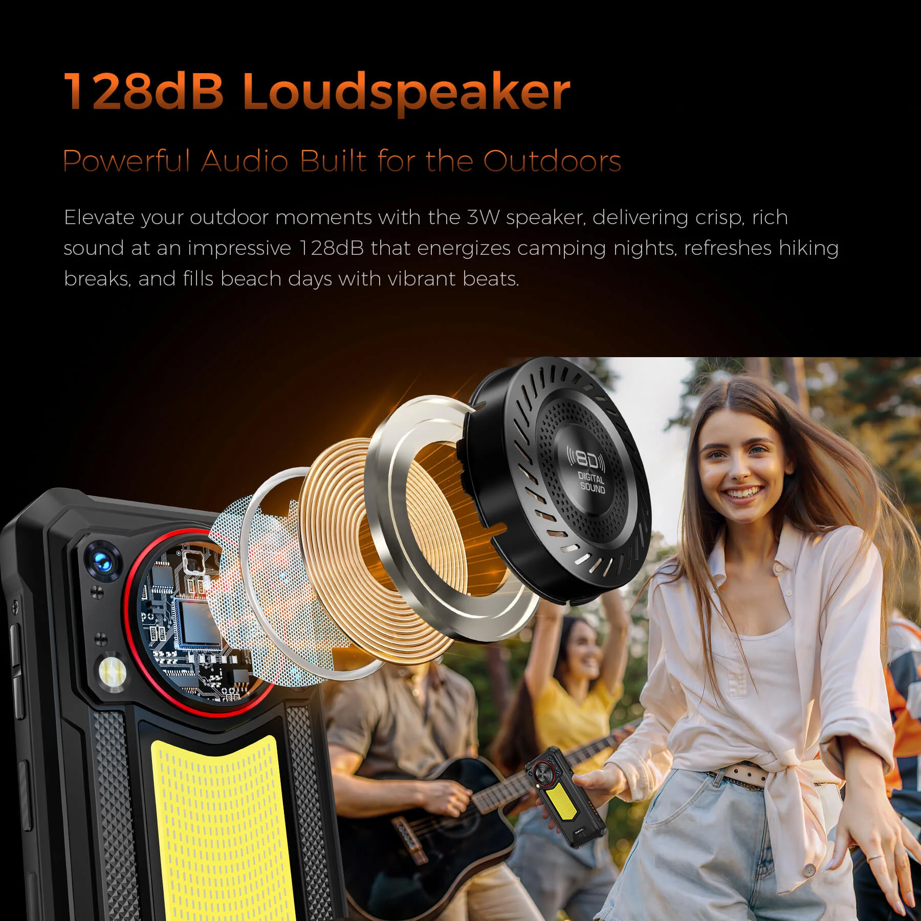 Oukitel WP53 S 4G Rugged Phone 6.52'' FHD+ Display 11000mAh Big Battery 50MP Camera Android 15(4GB+128GB NFC) - Image 3