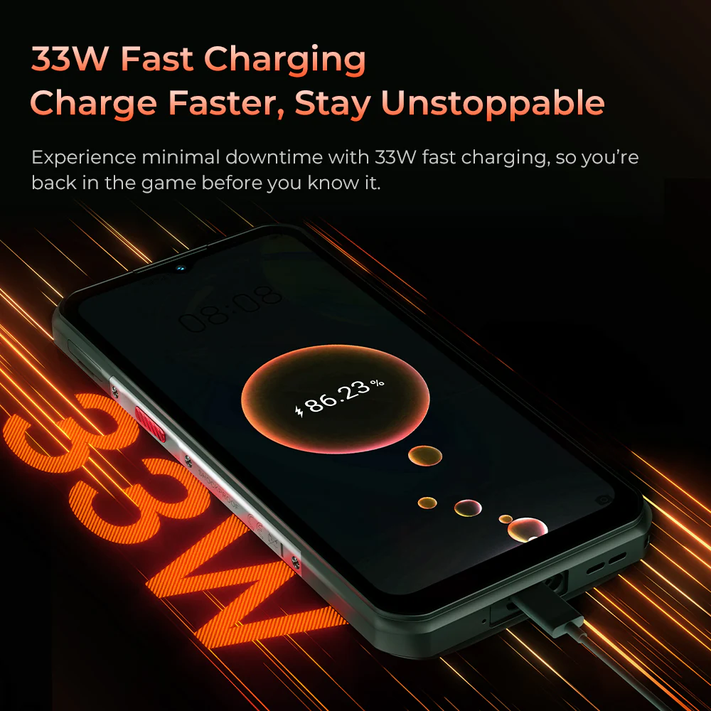 Oukitel WP55 5G Rugged Phone 6.6'' HD+ Display 11000mAh Big Battery 108MP Camera Android 15(12GB+256GB NFC) - Image 7