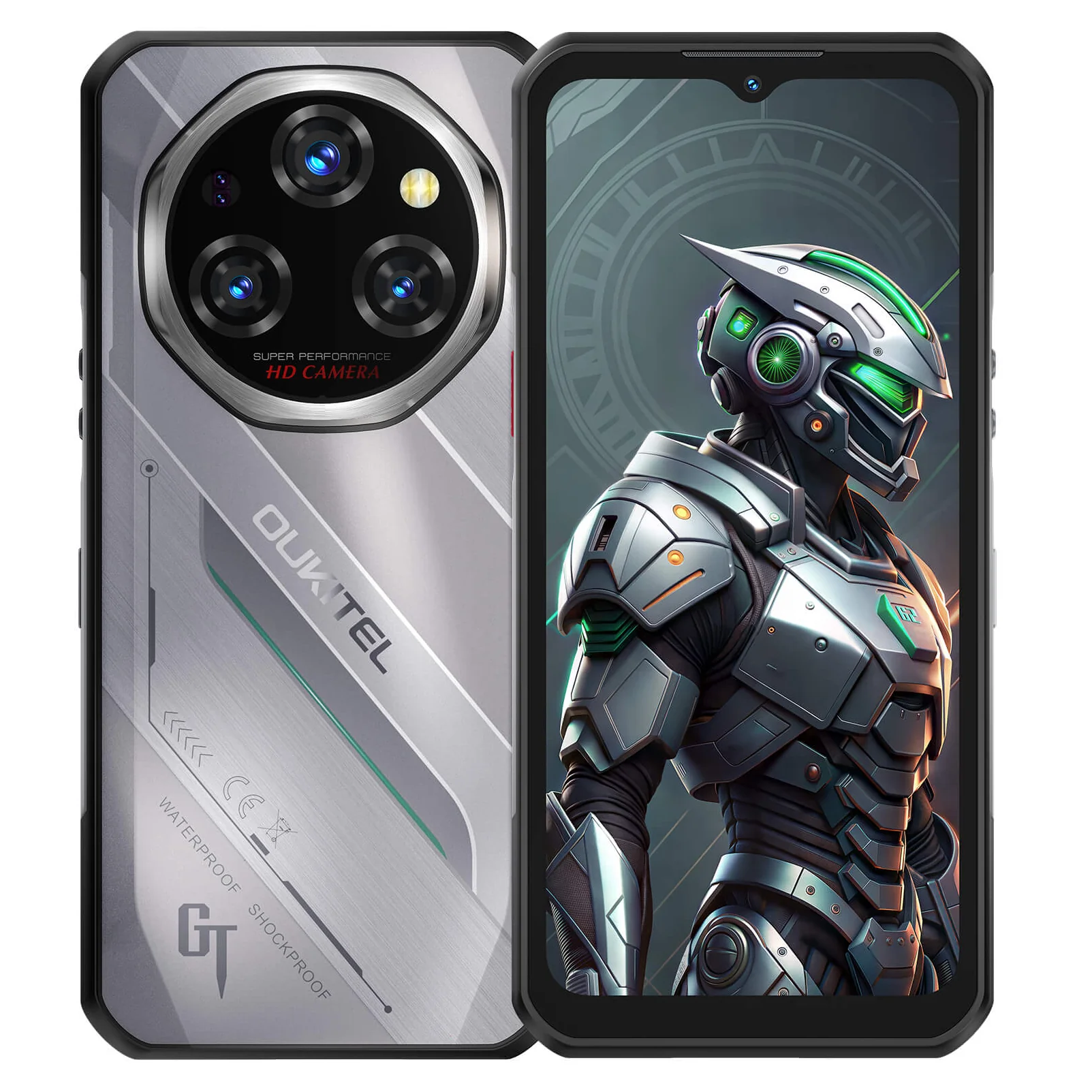 Oukitel WP62 5G Rugged Phone 6.6-inch 11000mAh Battery 108MP Android 15 with NFC(16GB+512GB)