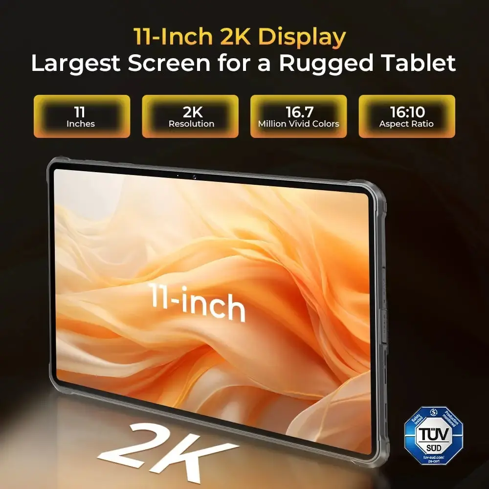 Oukitel RT8 RuggedTablet 10.1-inch 2K 20000mAh Battery 48MP Camera Android 14(12GB+256GB) - Image 7