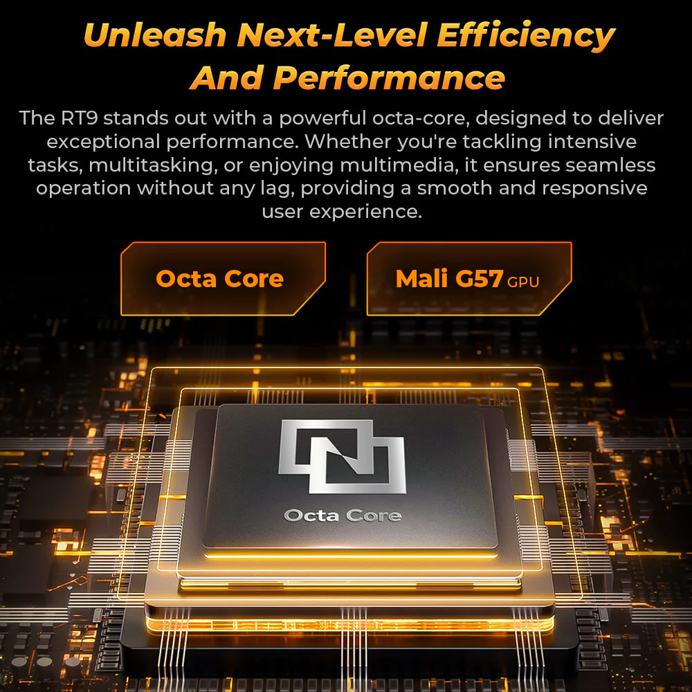 Oukitel RT9 RuggedTablet 10.1-inch 2K 11000mAh Big Battery 16MP Camera Android 14 (24GB+256GB) - Image 5