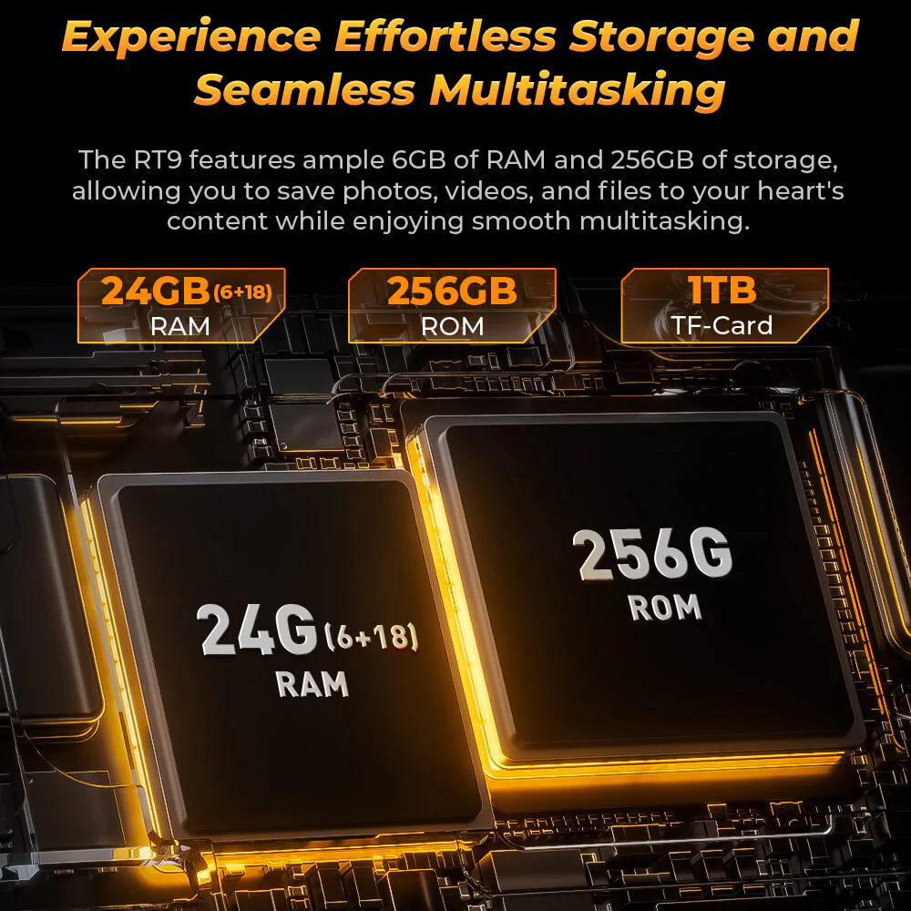 Oukitel RT9 RuggedTablet 10.1-inch 2K 11000mAh Big Battery 16MP Camera Android 14 (24GB+256GB) - Image 8